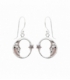 Boucles d'oreilles Argent Lune. Prix Paire