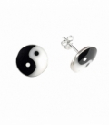 Pendiente Plata Yin Yang Precio Par 12mm