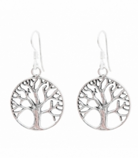 Pendiente Plata Arbol Vida. Precio Par