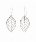 Pendiente Plata Hoja. Precio Par