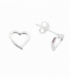 Pendiente Plata Corazon Precio Par