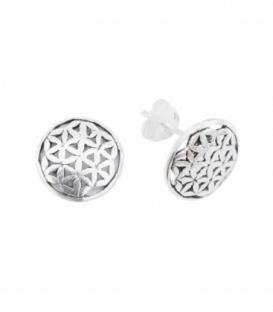 Pendiente Plata Flor Vida Precio Par