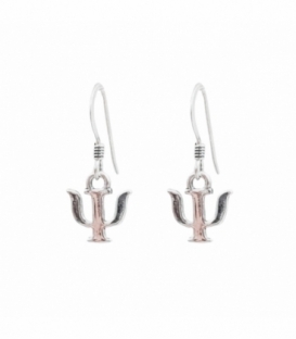 Pendiente Plata Simbolo Psicologia. Precio Par