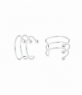 Cartilage Argent Trois Lignes Boules Prix Paire