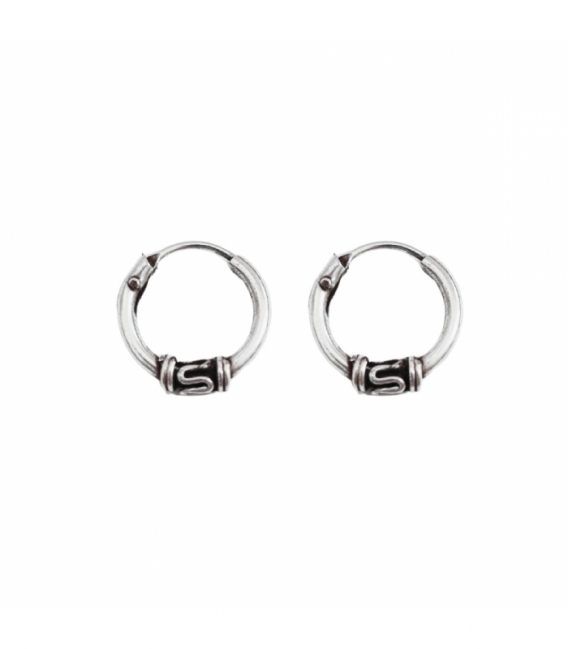 Créoles Argent Bali 10 X 1.2mm Prix Paire