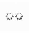 Créoles Argent Bali 8 X 1.2mm Prix Paire
