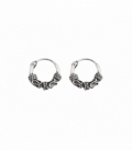 Créoles Argent Bali 10 X 1.5mm Prix Paire
