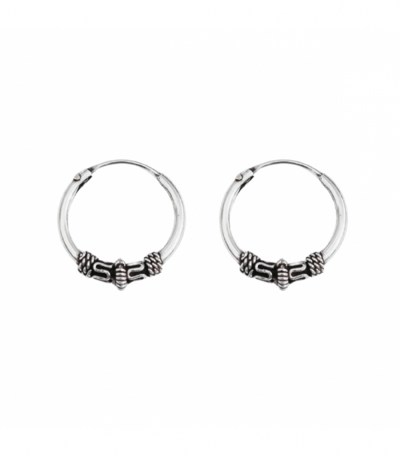 Aro Bali Plata 14 X 1.2mm Precio Par