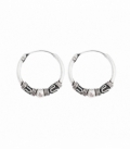 Créoles Argent Bali 14 X 1.2mm Prix Paire