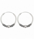 Créoles Argent Bali 20 X 1.5mm Prix Paire