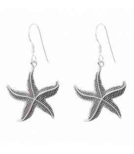 Pendiente Plata Estrella de Mar 22mm Precio Par
