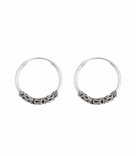 Créoles Argent Bali 16 X 1.2mm Prix Paire