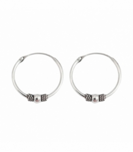 Créoles Argent Bali 16 X 1.2mm Prix Paire