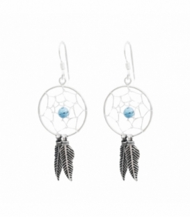 Pendiente Plata Atrapasueños 17.5mm. Precio Par