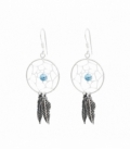 Boucles d’oreilles Argent Attrape-Rêves 17.5mm. Prix Paire