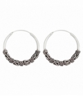 Aro Bali Plata 25 X 2mm Precio Par