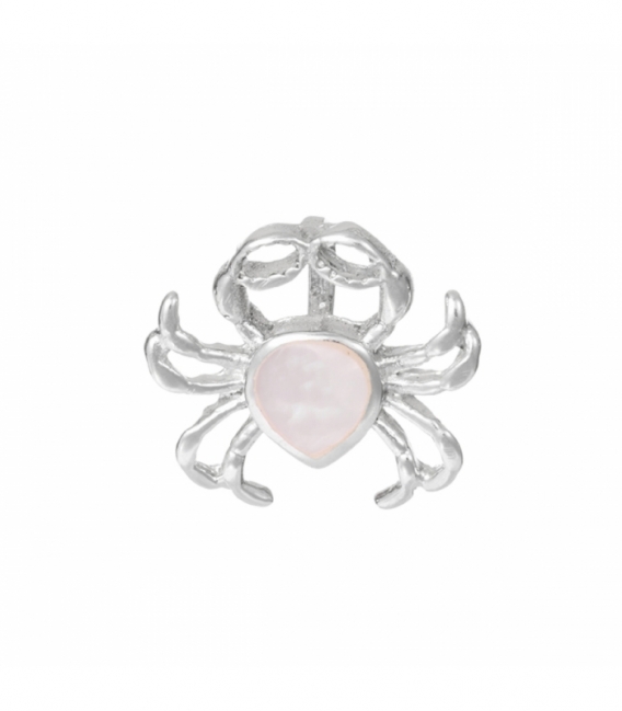 Pendentif Argent Crabe Pierre 16mm