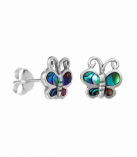 Penidente Plata Mariposa Avalon 9mm. Precio Par