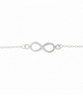 Pulsera Plata Infinito 16,5+2,5cm