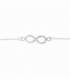 Bracelet Argent Infini 16,5cm+2,5cm