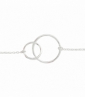 Pulsera Plata Karma Aros Entrelazados 16+3cm