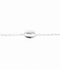 Pulsera Plata Concha 15,5+3cm