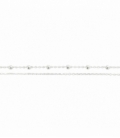 Pulsera Plata Cadena Bolas 16+3,5cm