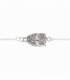 Bracelet Argent Hibou 16,5+2,5cm