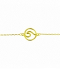 Pulsera Plata Ola 16+3,5cm Bañada