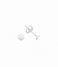 Boucles d'oreilles Argent Cercle 4mm. Prix Paire