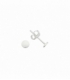 Boucles d'oreilles Argent Cercle 4mm. Prix Paire