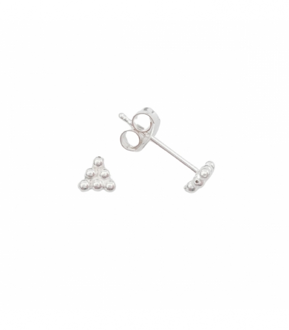 Boucles d'oreilles Argent Boules. Prix Paire