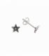 Boucles d'oreilles Argent Étoile. Prix Paire