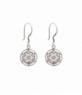 Boucle d'oreille Argent Mandala Ø13mm. Prix Paire
