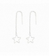 Boucles d'oreilles Argent Chaîne Étoile Prix Paire