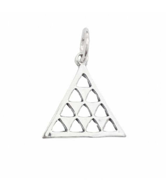 Pendentif Argent Pintadera Canarienne Ajourée 15mm