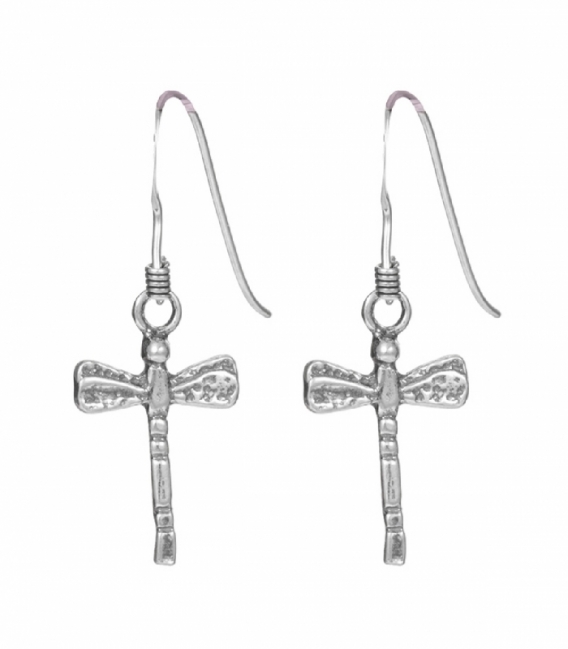 Pendiente Plata Libélula 14.5mm. Precio Par