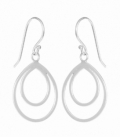 Boucle d'oreille Argent Goutte. Prix Paire