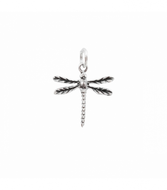 Colgante Plata Libelula 19mm