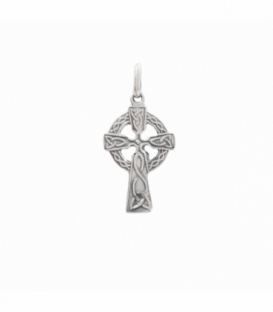 Colgante Plata Cruz Celta de San Patricio 18mm
