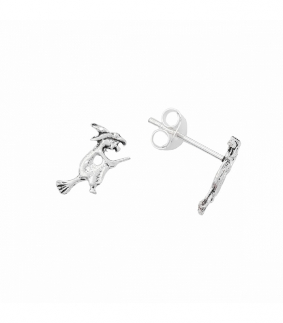 Pendiente Plata Bruja. Precio Par