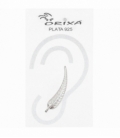 Pendiente Plata Trepador Pluma Precio Par