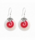 Boucle d'Oreille Argent Spirale Corail Ø21mm Prix Paire
