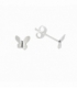 Pendiente Plata Mariposa. Precio Par