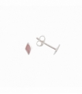 Boucles d'oreilles Argent Losange. Prix Paire