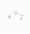 Boucles d'oreilles Argent Clef Sol. Prix Paire