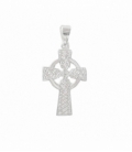 Colgante Plata Cruz Celta de San Patricio 25mm