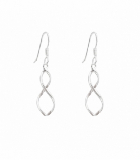 Pendiente Plata Rulo 20mm. Precio Par