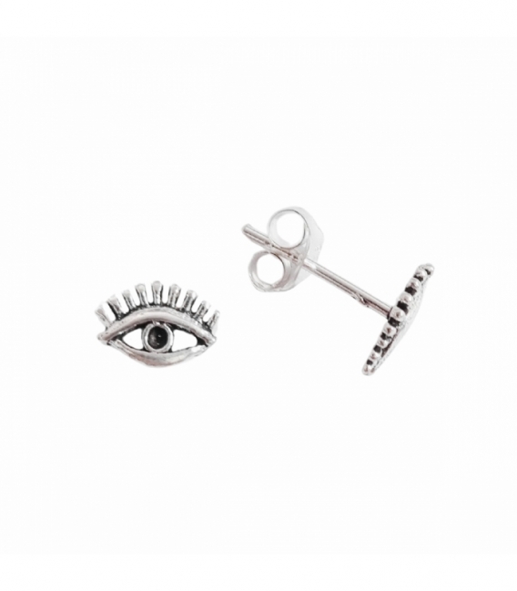 Boucles d'oreilles Argent Oeil. Prix Paire