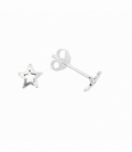 Pendiente Plata Estrella Calada. Precio Par